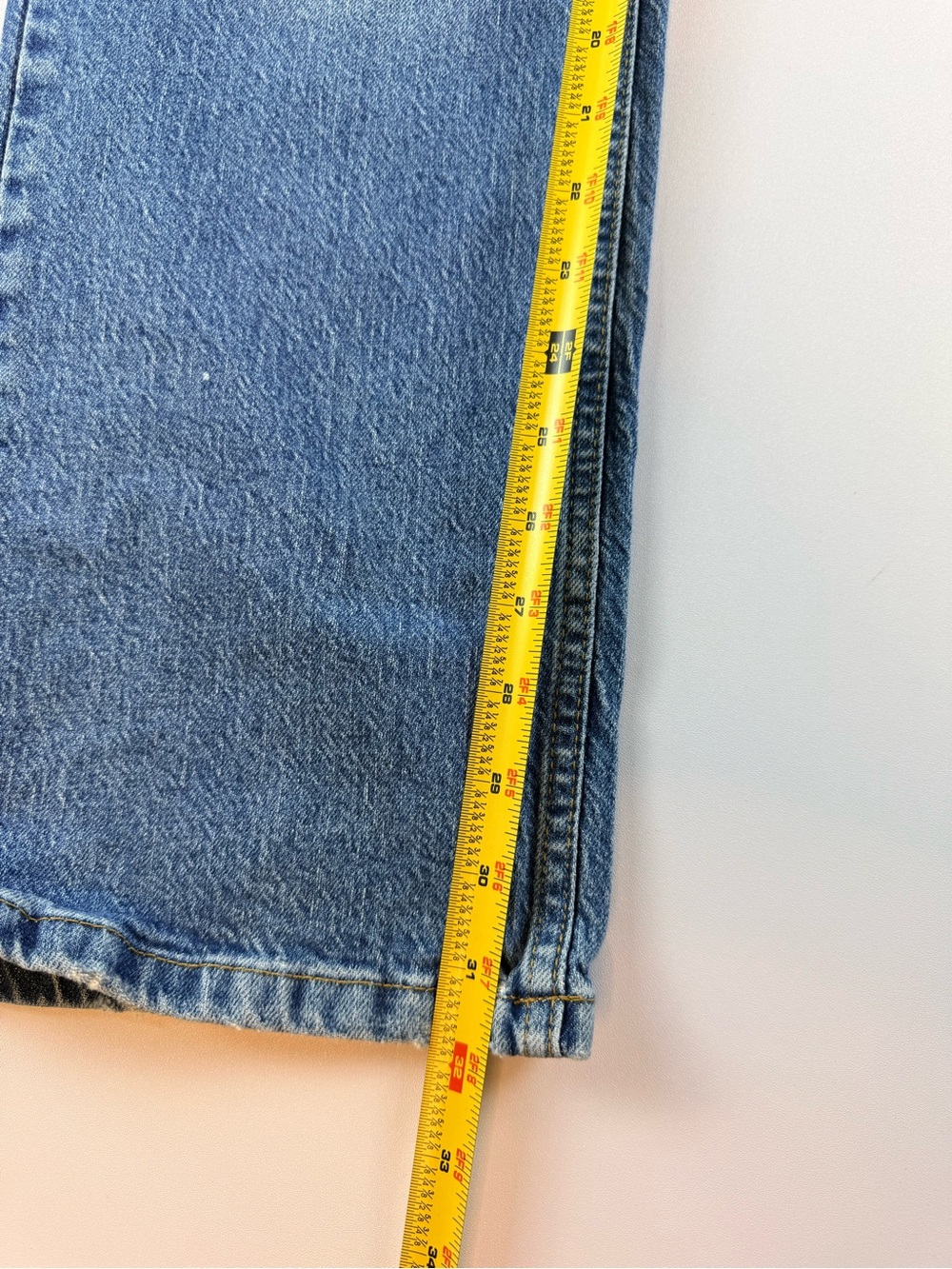 Stradivarius Vintage Wash Straight Leg mom Jeans aesthetic Relaxed Y2K 42/10 - Picture 6 of 7